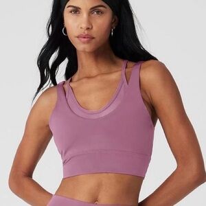 ALO AIRLIFT DOUBLE TROUBLE BRA Soft Mulberry / XS